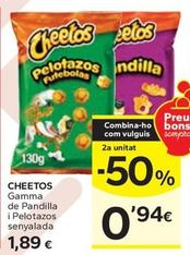 Oferta de Cheetos - Gamma De Pandilla I Pelotazos Senyalada por 1,89€ en Caprabo