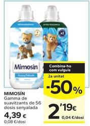 Oferta de Mimosín - Gamma De Suavitzants De 56 Dosis por 4,39€ en Caprabo
