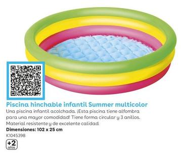 Oferta de Bestway - Piscina Hinchable Infantil Summer Multicolor en ToysRus