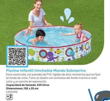 Oferta de BestWay - Piscina Infantil Hinchable Mundo Submarino en ToysRus