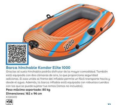 Oferta de BestWay - Barca Hinchable Kondor Elite 1000 en ToysRus