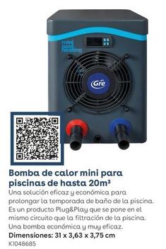 Oferta de Gre - Bomba De Calor Mini Para Piscinas De Hasta 20m³ en ToysRus