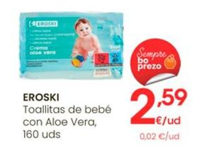 Oferta de Eroski - Oallitas De Bebé Con Aloe Vera por 2,59€ en Eroski