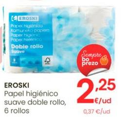 Oferta de Eroski - Papel Higiénico Suave Doble Rollo, por 2,25€ en Eroski