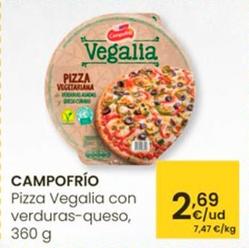 Oferta de Campofrío - Pizza Vegalia Con Verduras-queso por 2,69€ en Eroski