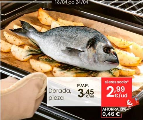 Oferta de Dorada Pieza por 3,45€ en Eroski
