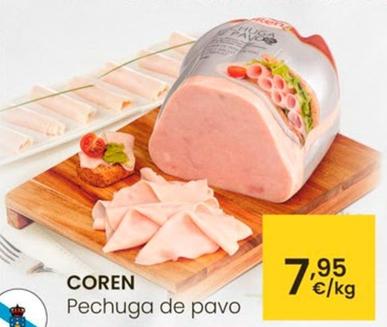 Oferta de Coren - Pechuga De Pavo por 7,95€ en Eroski