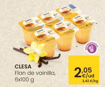 Oferta de Clesa - Flan De Vainilla por 2,05€ en Eroski