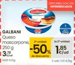 Oferta de Galbani - Queso Mascarpone por 3,7€ en Eroski