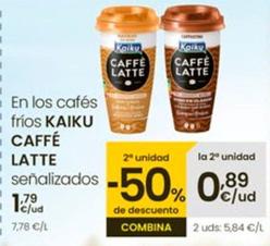 Oferta de Kaiku - Caffe Latte por 1,79€ en Eroski