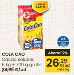 Oferta de Cola Cao - Cacao Soluble por 26,29€ en Eroski
