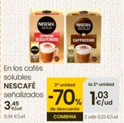 Oferta de Nescafé - En Los Cafés Solubles por 3,45€ en Eroski