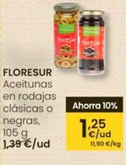 Oferta de Floresur - Aceitunas En Rodajas Clásicas por 1,25€ en Eroski