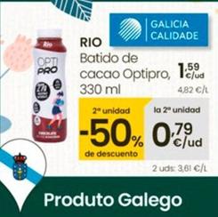 Oferta de Rio - Batido De Cacao Optipro por 1,59€ en Eroski