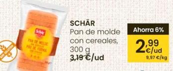 Oferta de Schär - Pan De Molde Con Cereales por 2,99€ en Eroski