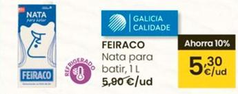 Oferta de Feiraco - Nata Para Batir por 5,3€ en Eroski