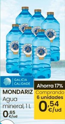 Oferta de Mondariz - Agua Mineral por 0,65€ en Eroski