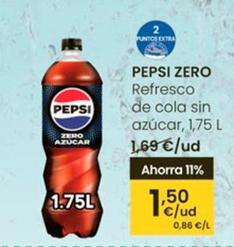 Oferta de Pepsi - Zero por 1,5€ en Eroski