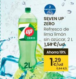 Oferta de Seven Up - Zero por 1,29€ en Eroski