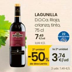 Oferta de Lagunilla - D.o.ca. Rioja, Crianza, Tinto por 7,49€ en Eroski