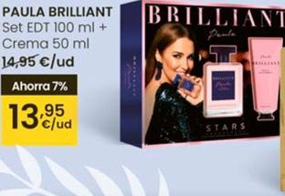 Oferta de Paula Brilliant - Set Edt 100 Ml + Crema 50 Ml por 13,95€ en Eroski