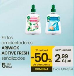 Oferta de Air Wick - Active Fresh En Los Ambientadores por 5,99€ en Eroski