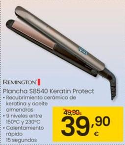 Oferta de Remington - Plancha S8540 Keratin Protect por 39,9€ en Eroski