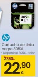 Oferta de Hp - Cartucho De Tinta Negro 305xl por 22,9€ en Eroski