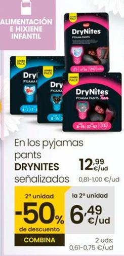 Oferta de Drynites - En Los Pyjamas Pants por 12,99€ en Eroski