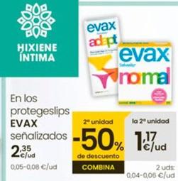 Oferta de Evax - En Los Protegeslips por 2,35€ en Eroski