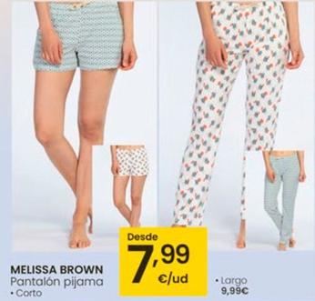 Oferta de Melissa Brown - Pantalón Pijama por 7,99€ en Eroski