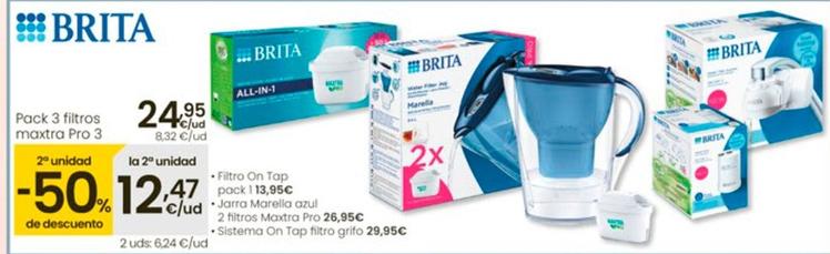 Oferta de Brita - Pack 3 Filtros Maxtra Pro 3 por 24,95€ en Eroski