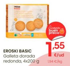 Oferta de Eroski - Galleta Dorada Redonda por 1,55€ en Eroski
