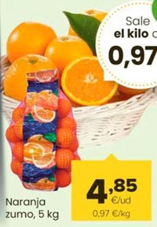 Oferta de Naranjas Zumo por 4,85€ en Autoservicios Familia