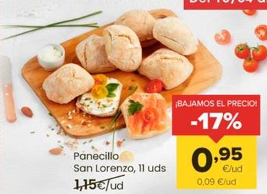 Oferta de San Lorenzo - Panecillos por 0,95€ en Autoservicios Familia