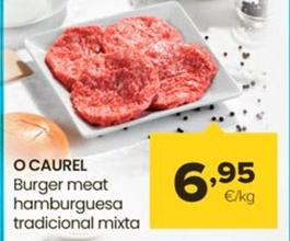 Oferta de O Caruel - Burger Meat Hamburguesa Tradicional Mixta por 6,95€ en Autoservicios Familia