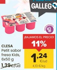 Oferta de Clesa - Petit Sabor Fresa Kids por 1,24€ en Autoservicios Familia