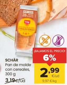 Oferta de Schär - Pan De Molde Con Cereales por 2,99€ en Autoservicios Familia