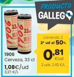 Oferta de 1906 - Cerveza por 1,08€ en Autoservicios Familia