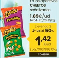 Oferta de Cheetos - En Los Aperitivos por 1,89€ en Autoservicios Familia