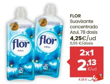 Oferta de Flor - Suavizante Concentrado Azul por 4,25€ en Autoservicios Familia