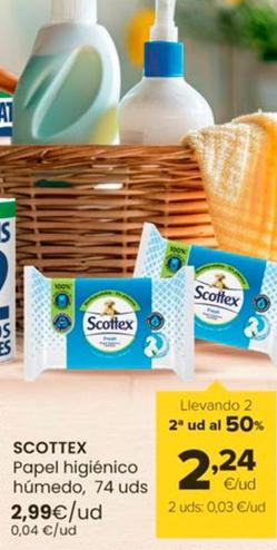 Oferta de Scottex - Papel Higiénico Húmedo por 2,99€ en Autoservicios Familia