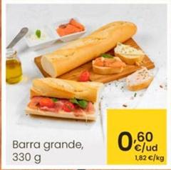 Oferta de Barra Grande por 0,6€ en Eroski