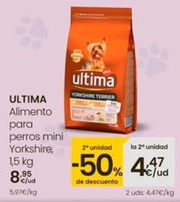 Oferta de Ultima - Alimento Para Perros Mini Yorkshire por 8,95€ en Eroski