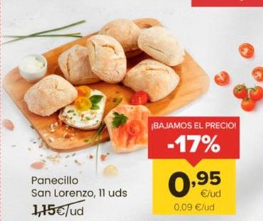 Oferta de San Lorenzo - Panecillo por 0,95€ en Autoservicios Familia