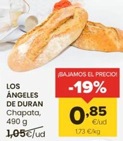 Oferta de Los Angeles De Duran - Chapata por 0,85€ en Autoservicios Familia