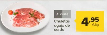 Oferta de Chuletas Aguja De Cerdo por 4,95€ en Autoservicios Familia