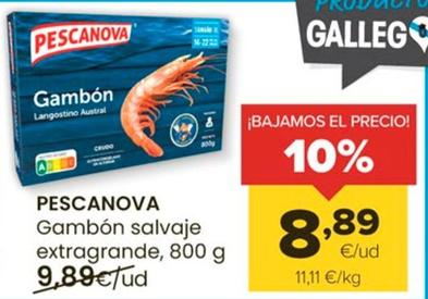 Oferta de Pescanova - Gambón Salvaje Extragrande por 8,89€ en Autoservicios Familia