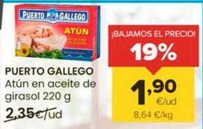 Oferta de Puerto Gallego - Atún En Aceite De Girasol por 1,9€ en Autoservicios Familia