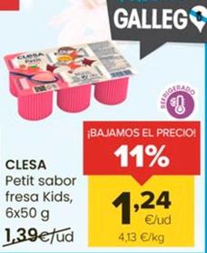 Oferta de Clesa - Petit Sabor Fresa Kids por 1,24€ en Autoservicios Familia